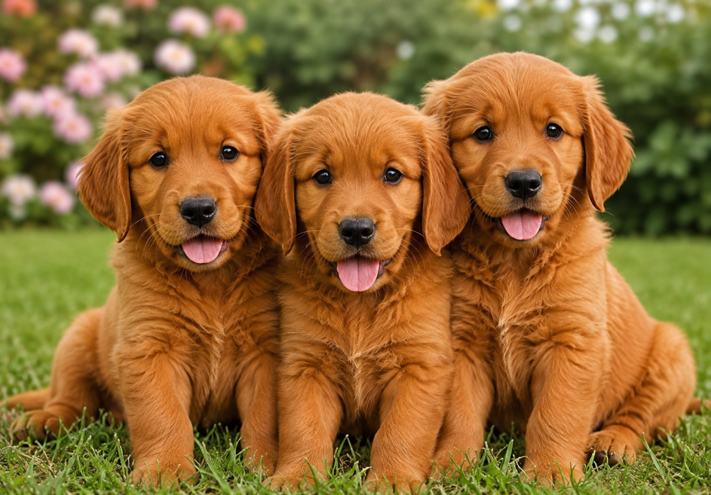 Red Golden Retriever Puppies